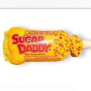 Sugar Daddy Milk Caramel pop warming plush NWT